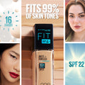 maybelline fit me foundation 220
spf 22