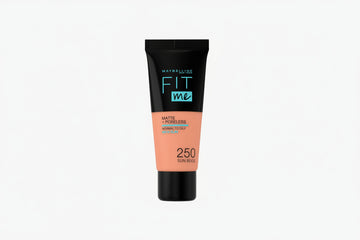 Maybelline Fit Me Matte+Poreless Liquid Foundation With Clay Normal to Oily 250 Sun Beige Tube 30ml