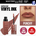 Maybelline Super Stay Vinyl Ink Liquid Lipstick 50 punchy 4.2ml - Fama Originals