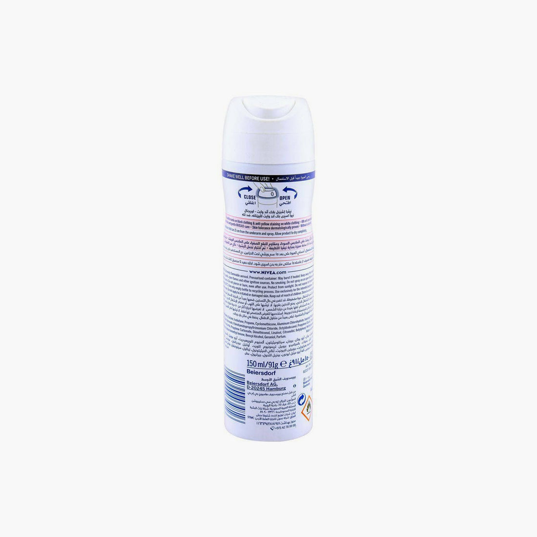 Nivea 48H Black & White Invisible Original Anti-Perspirant Spray For Women 150ml