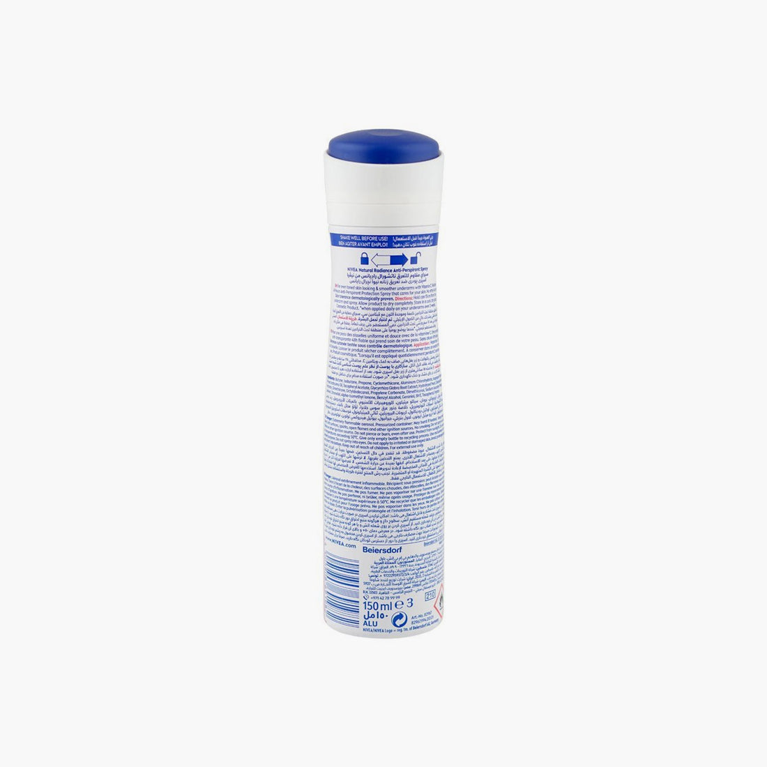 Nivea 48H Natural Fairness Anti-Perspirant Body Spray For Women 150ml
