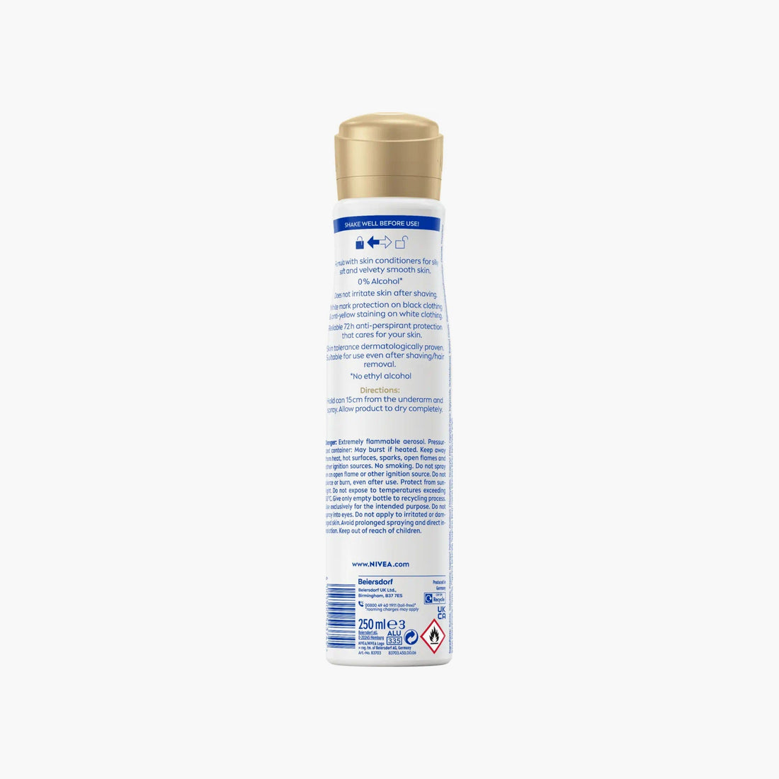 Nivea 72H Black & White Invisible Silky Smooth Anti-Perspirant Spray For Women 150ml