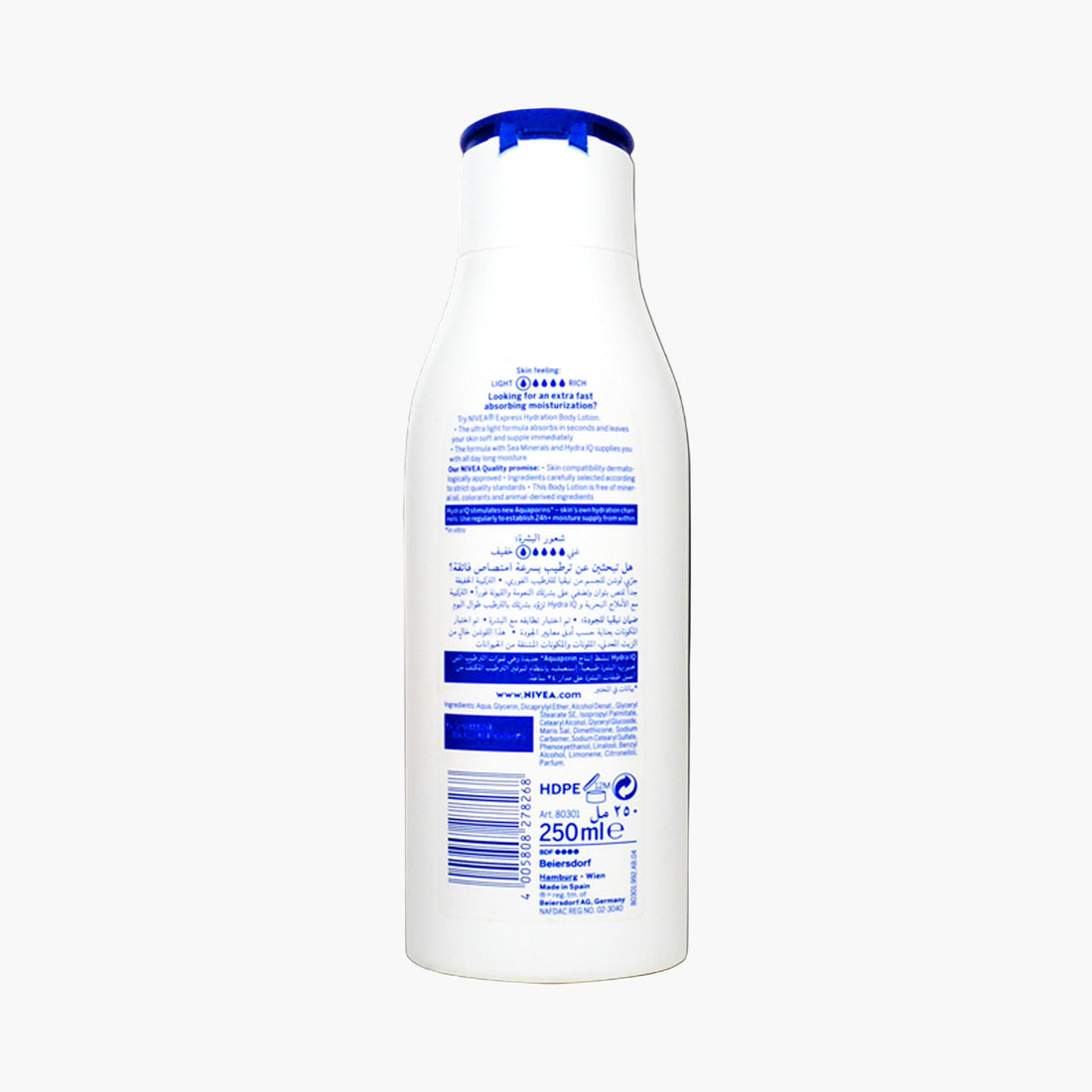 Nivea Express Hydration Body Lotion Normal To Dry Skin 250ml