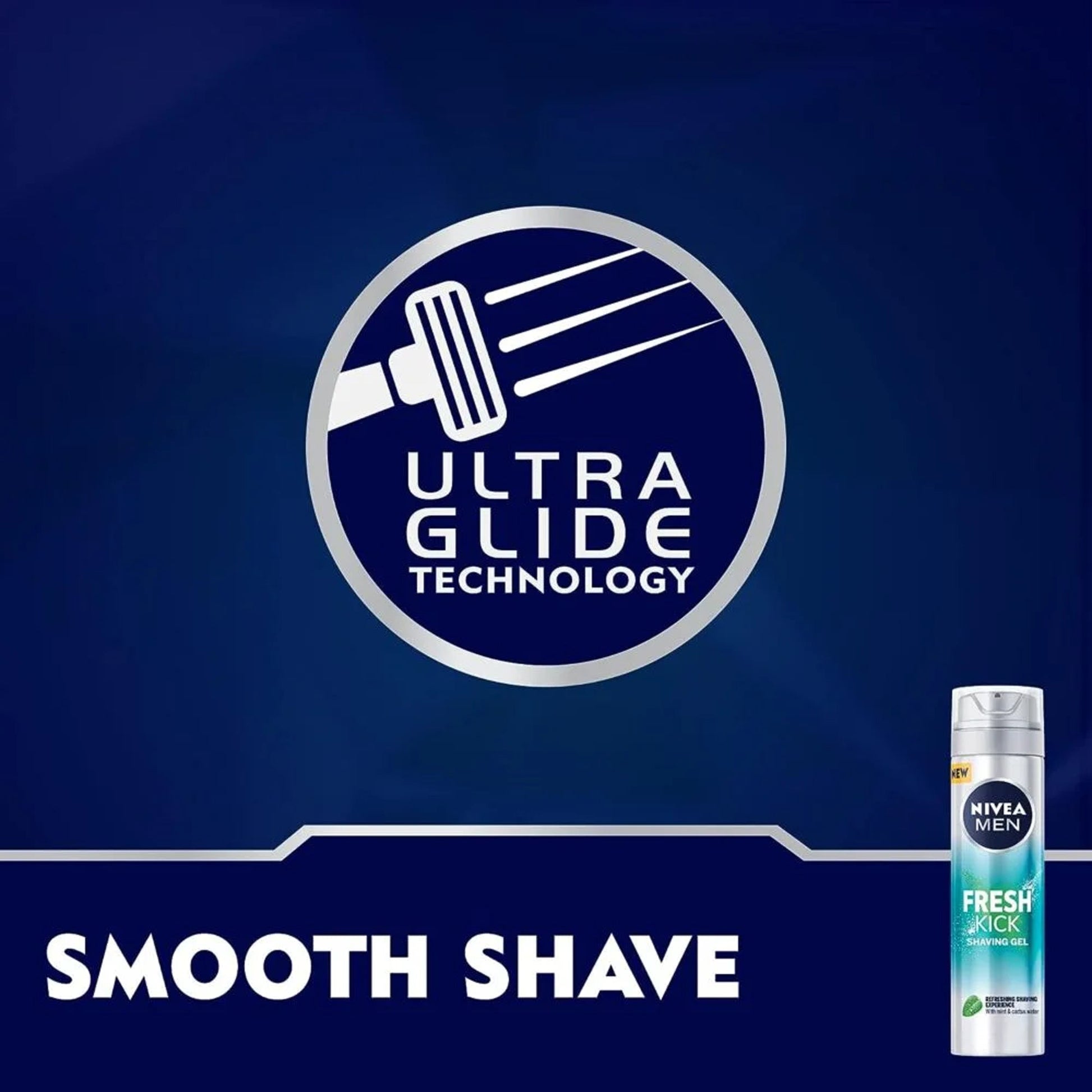 Nivea Men Fresh Kick Shaving Gel 200ml - Fama Originals