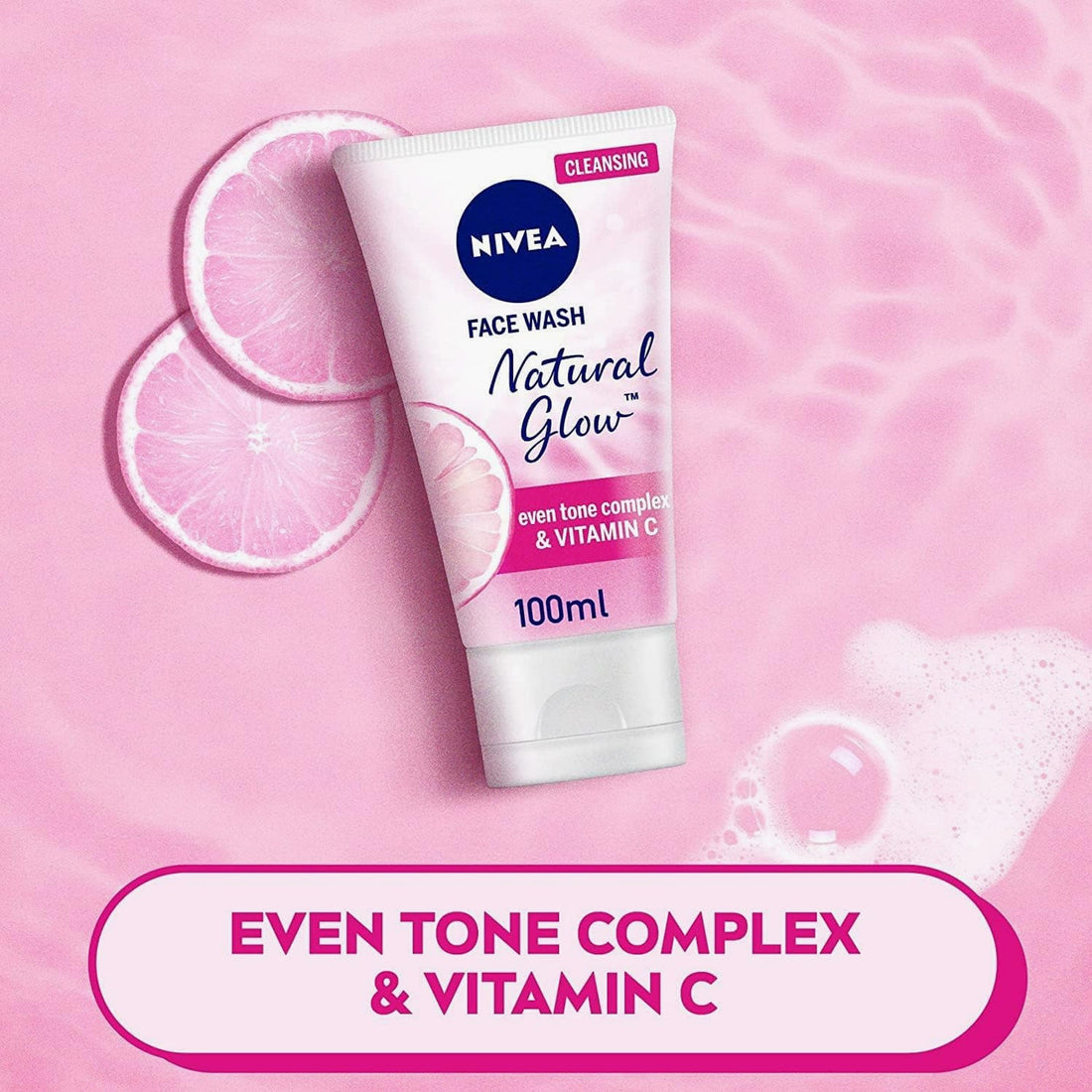 Nivea Natural Glow Even Tone Complex & Vitamin C Face Wash 100ml
