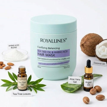 ROYALLINES TEA TREE OIL & AMINO ACID CLARIFYING BALANCHING HAIR Mask