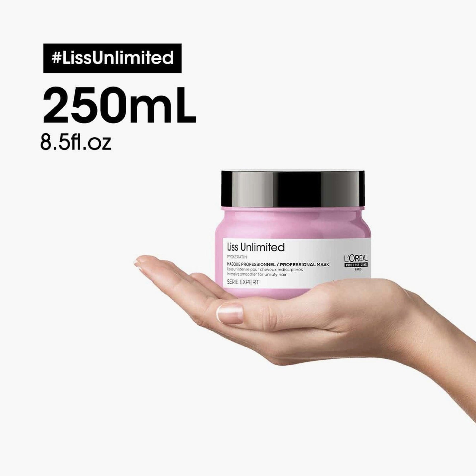 L'Oreal Professionnel Serie Expert Liss Unlimited Professional Mask For Unruly Hair 250ml - Fama Originals