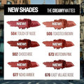 Maybelline Color Sensational Creamy Matte Lipstick 504 Touch Of Nude 1 Piece - Fama Originals