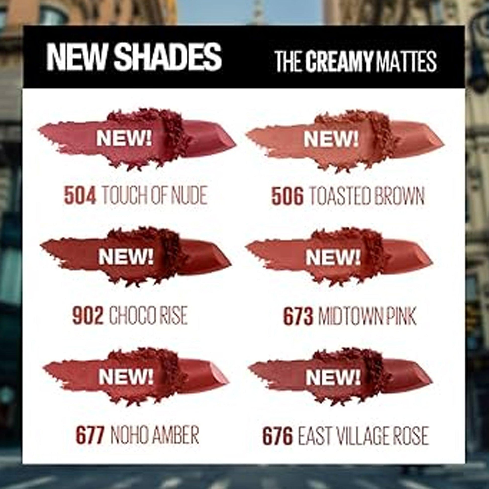 Maybelline Color Sensational Creamy Matte Lipstick 504 Touch Of Nude 1 Piece - Fama Originals