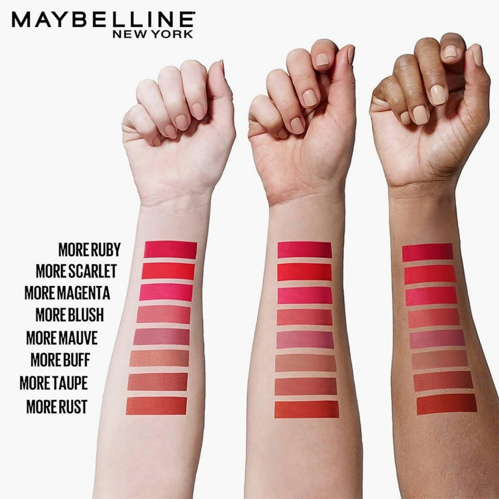 Maybelline New York Color Sensational Ultimatte Matte Lipstick 499 More Blush 1.7gm - Fama Originals