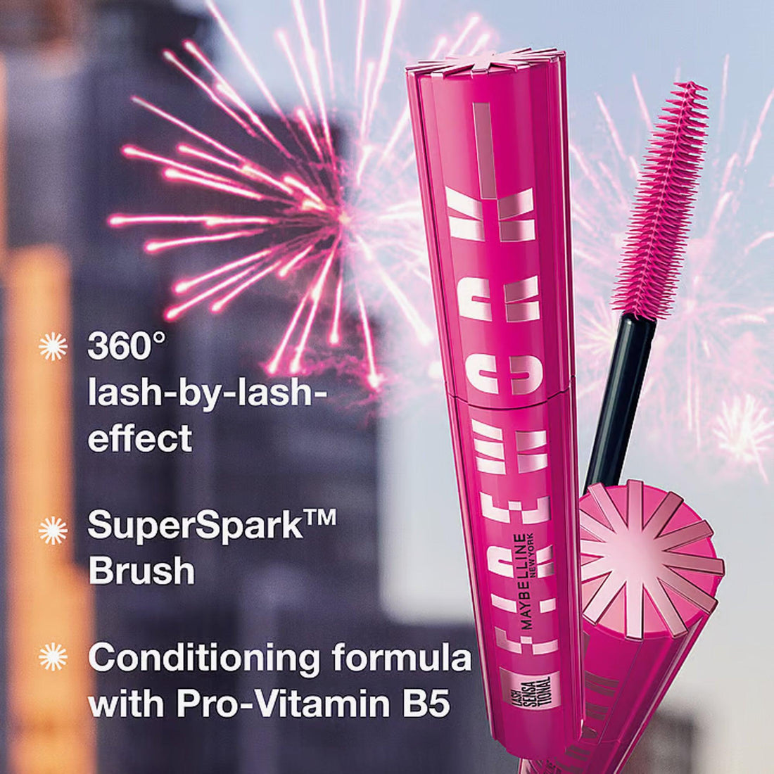Maybelline Lash Sensational Firework Waterproof Mascara Very Black 8.75ml