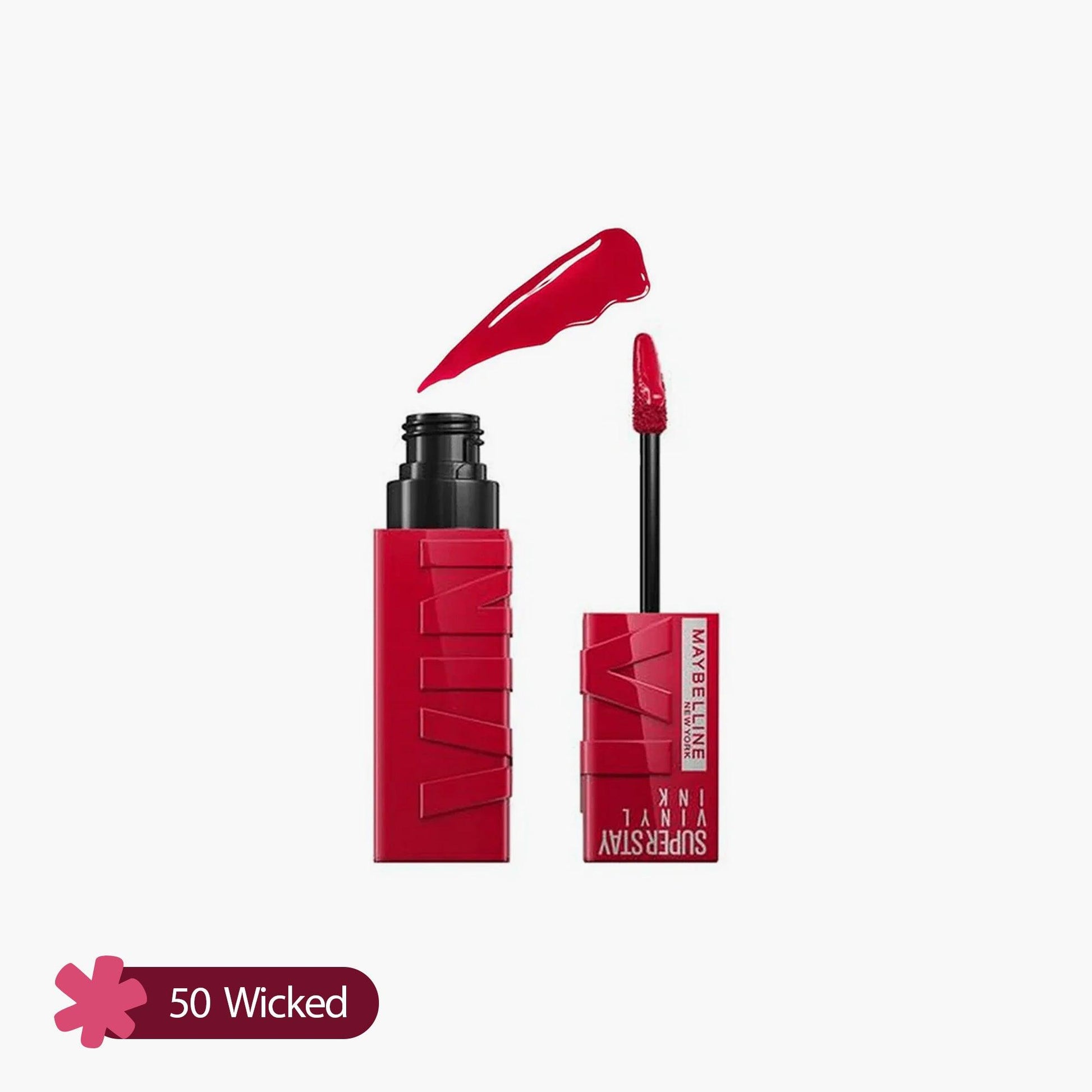 Maybelline Super Stay Vinyl Ink Liquid Lipstick 50 Wicked 4.2ml - Fama Originals