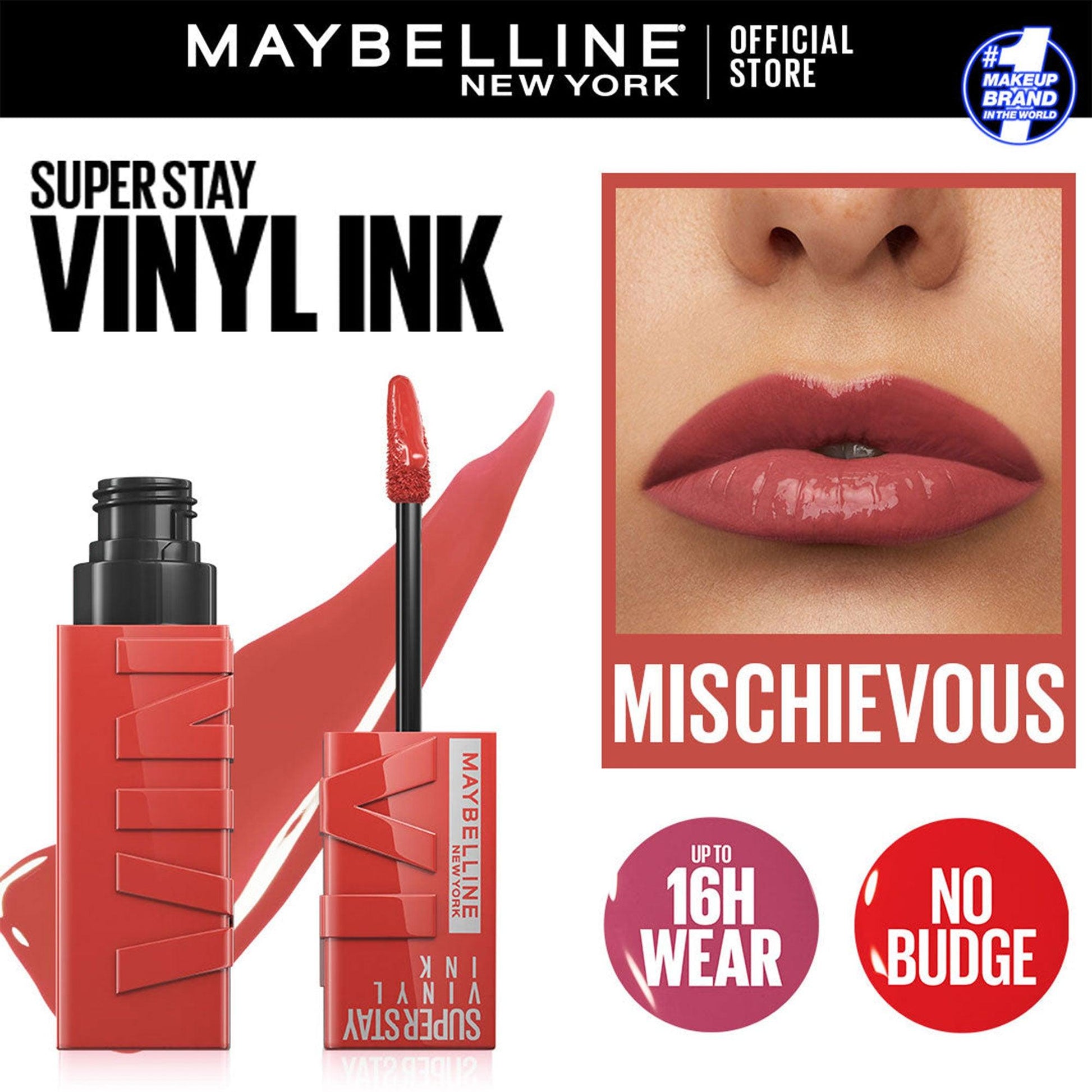 Maybelline Superstay Vinyl Ink Liquid Lipstick 60 Mischievous 4.2ml - Fama Originals