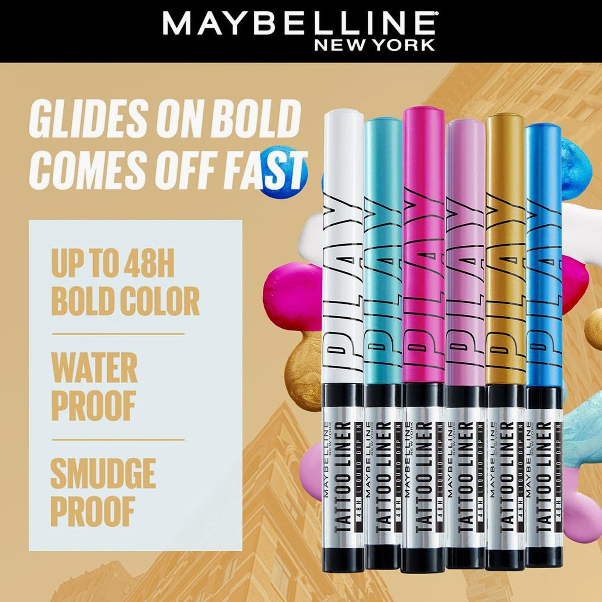 Maybelline Tattoo Liner Play 48H Liquid Dip In Eyeliner Punch 1 Piece - Fama Originals