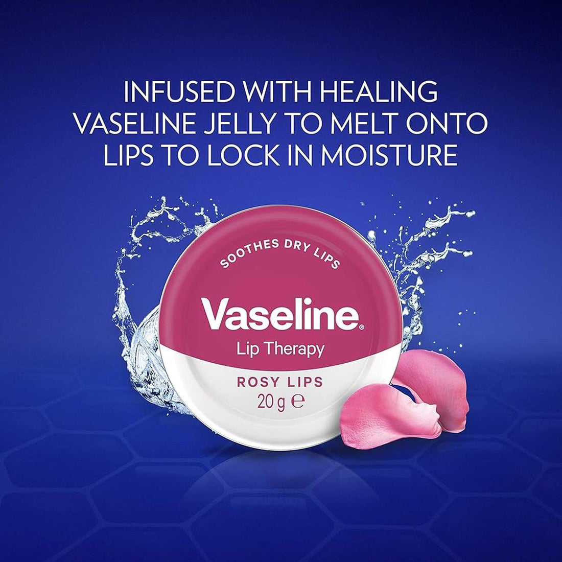 Vaseline Lip Therapy Lip Balm Rosy Lips Tin 20gm